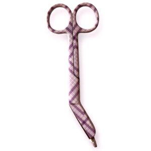 Purple gingham scissors