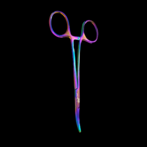 Rainbow titanium curved hemostats - Image 3