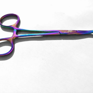 Rainbow titanium curved hemostats - Image 2