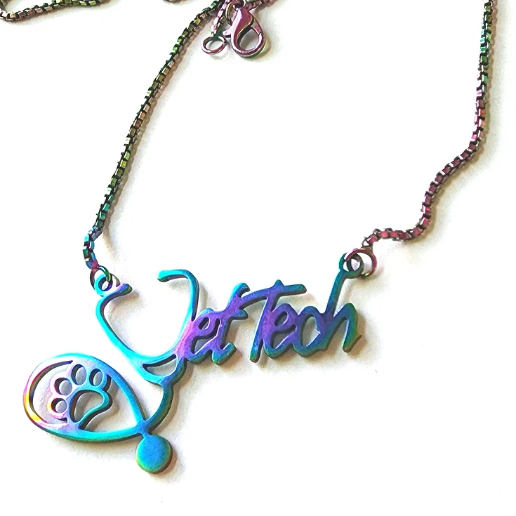 vet tech necklace